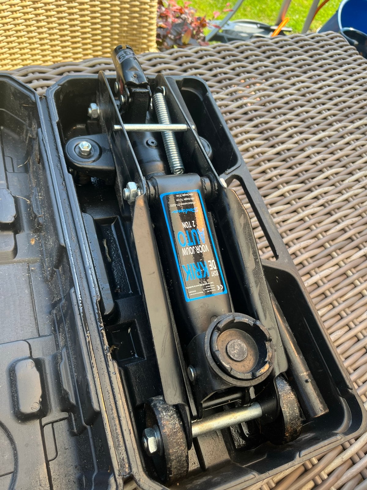 Datona krik 2 ton - zo goed als nieuw, Auto diversen, Ophalen of Verzenden, Zo goed als nieuw, Manueel, Garagekrik