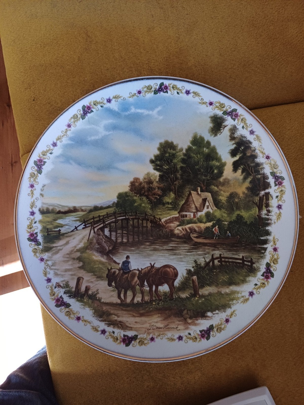 Vintage Wandbord J.C. van Hunnik – Royal Schwabap, Ophalen