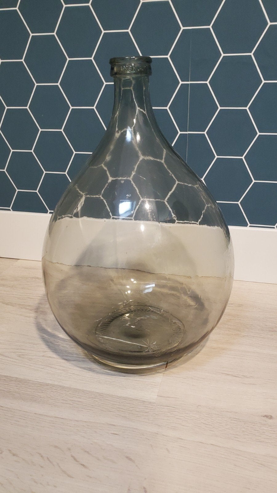 Grote Gistfles / Glazen fles, Glas, Ophalen, Zo goed als nieuw