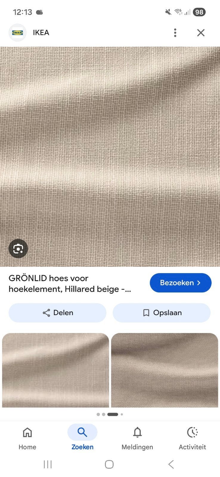 gezocht gronlid hillard beige hoezen ikea, Ophalen of Verzenden, 75 m² of meer, Beige