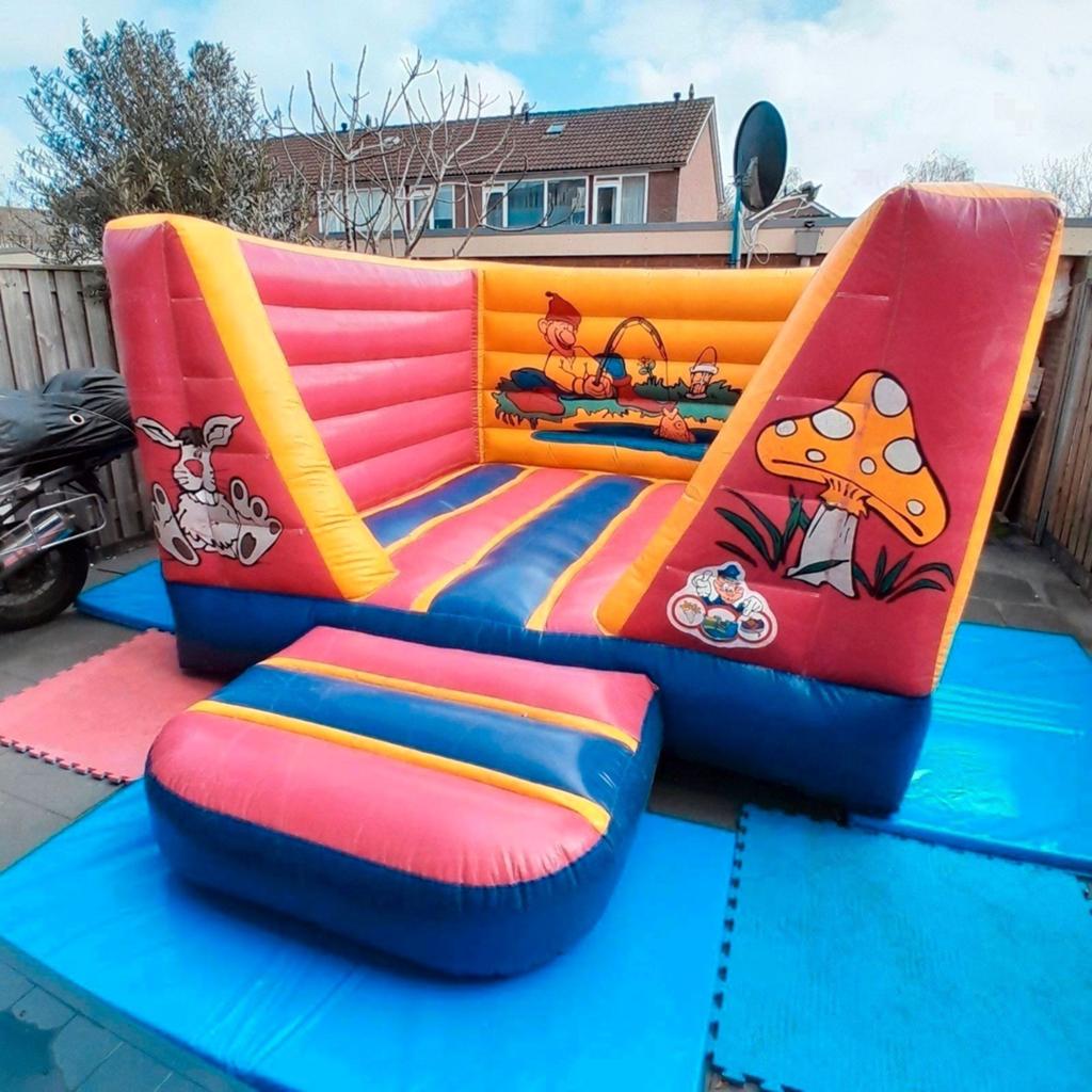 Springkussen Kabouterland te huur vanaf 79,99, Ophalen, Zo goed als nieuw, Verjaardag