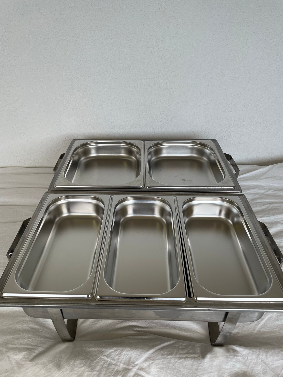 Chafing Dish Set - Roestvrijstalen Warmhoudschalen, Ophalen, Zilver, Metaal, Overige merken