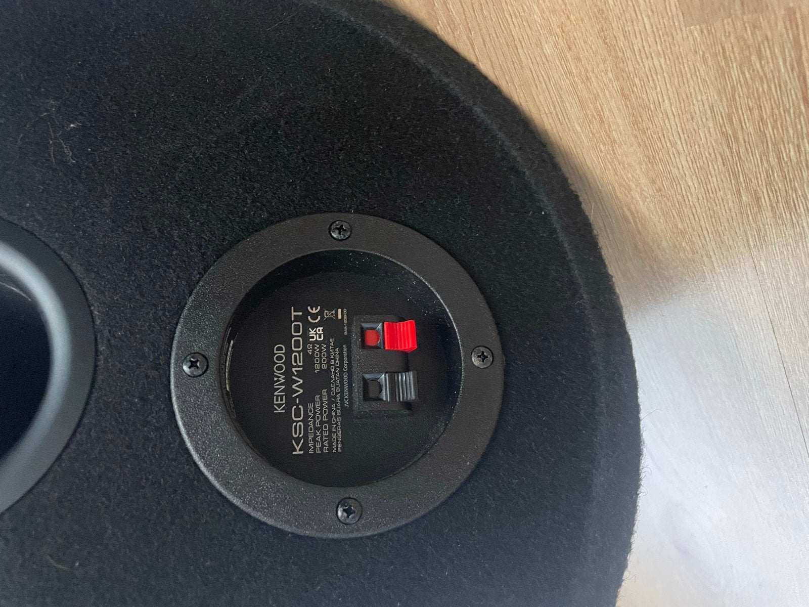 Kenwood KSC-W1200T Subwoofer - Krachtige Bass, Audio, Tv en Foto, Luidsprekers, Ophalen, Gebruikt, 120 watt of meer, Subwoofer
