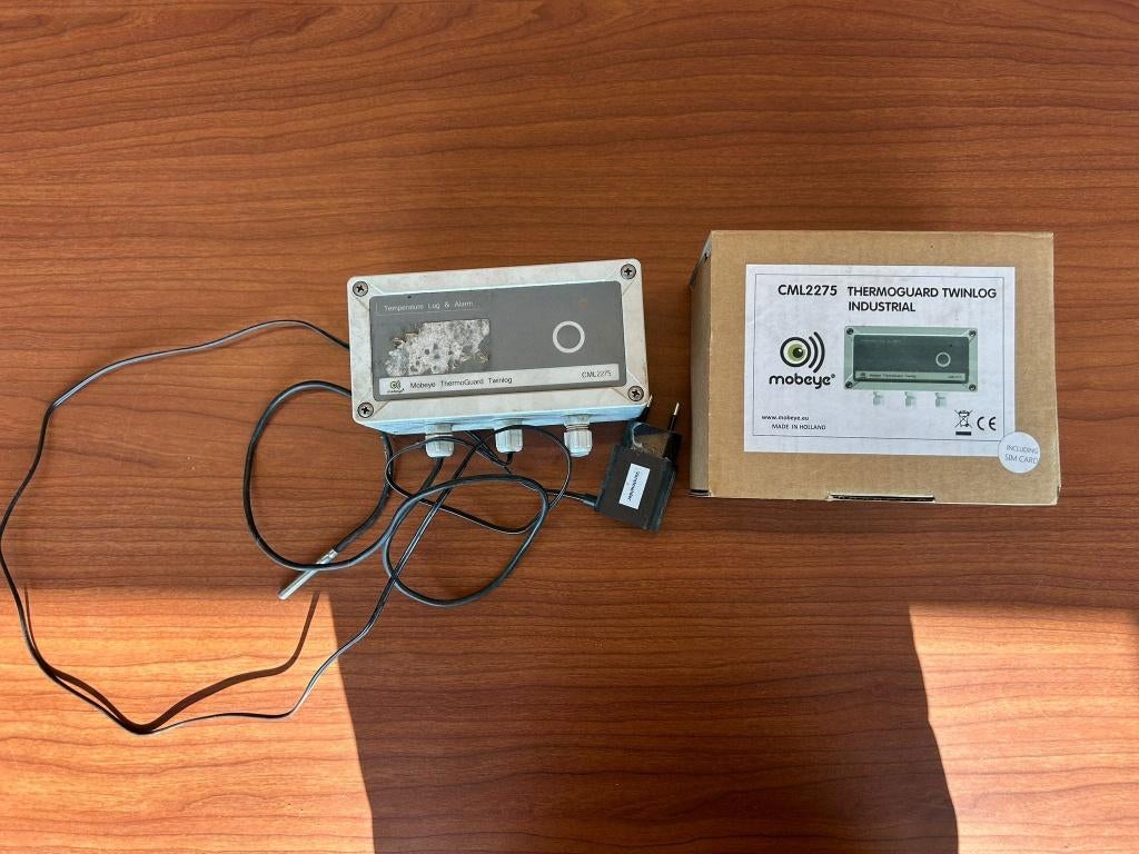 Mobeye CML2275 vorstmelder – GSM temperatuur alarm, Doe-het-zelf en Verbouw, Meetapparatuur, Gebruikt, Temperatuur, Ophalen of Verzenden