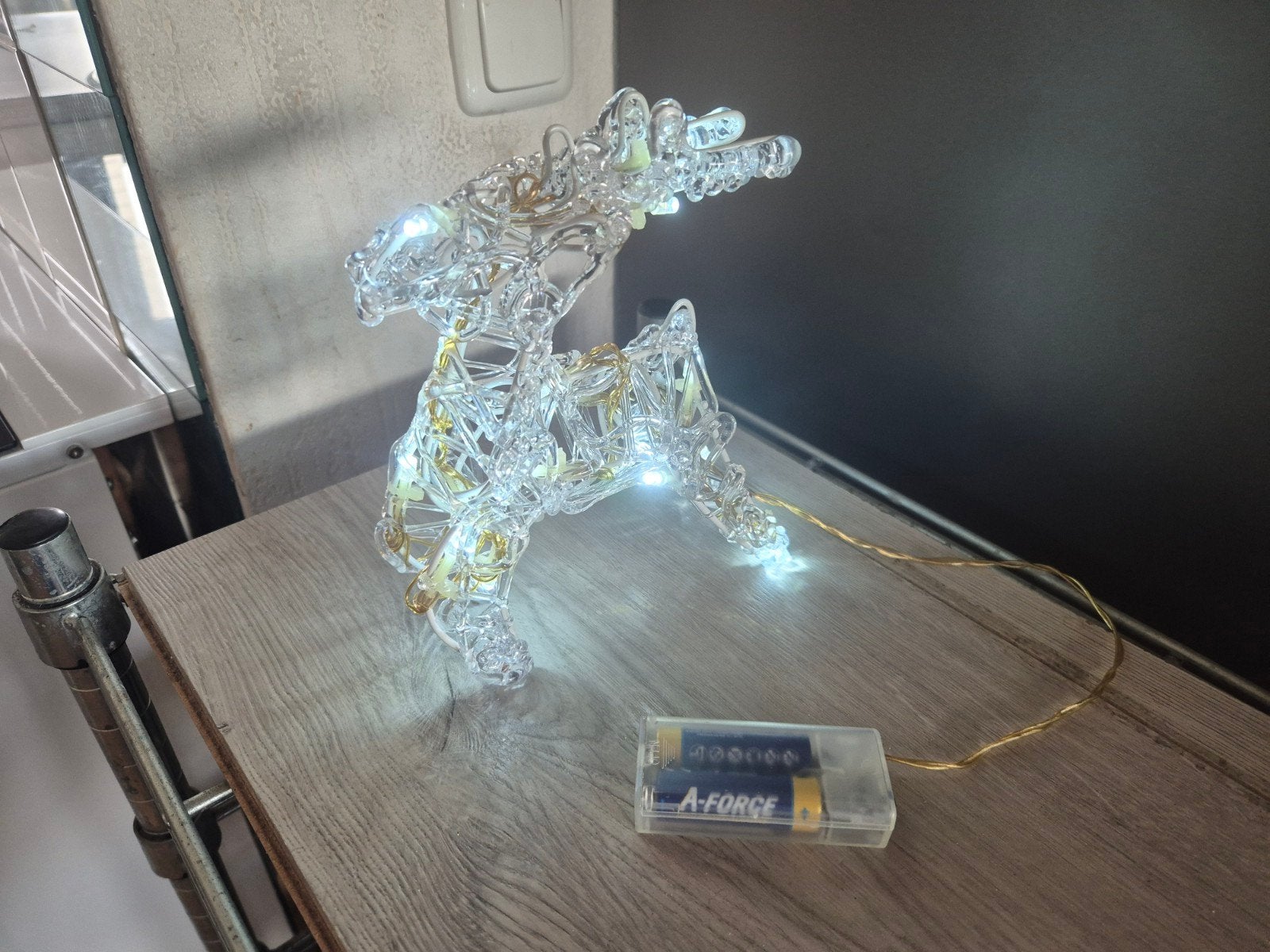 rendier met verlichting, Ophalen of Verzenden, Zo goed als nieuw