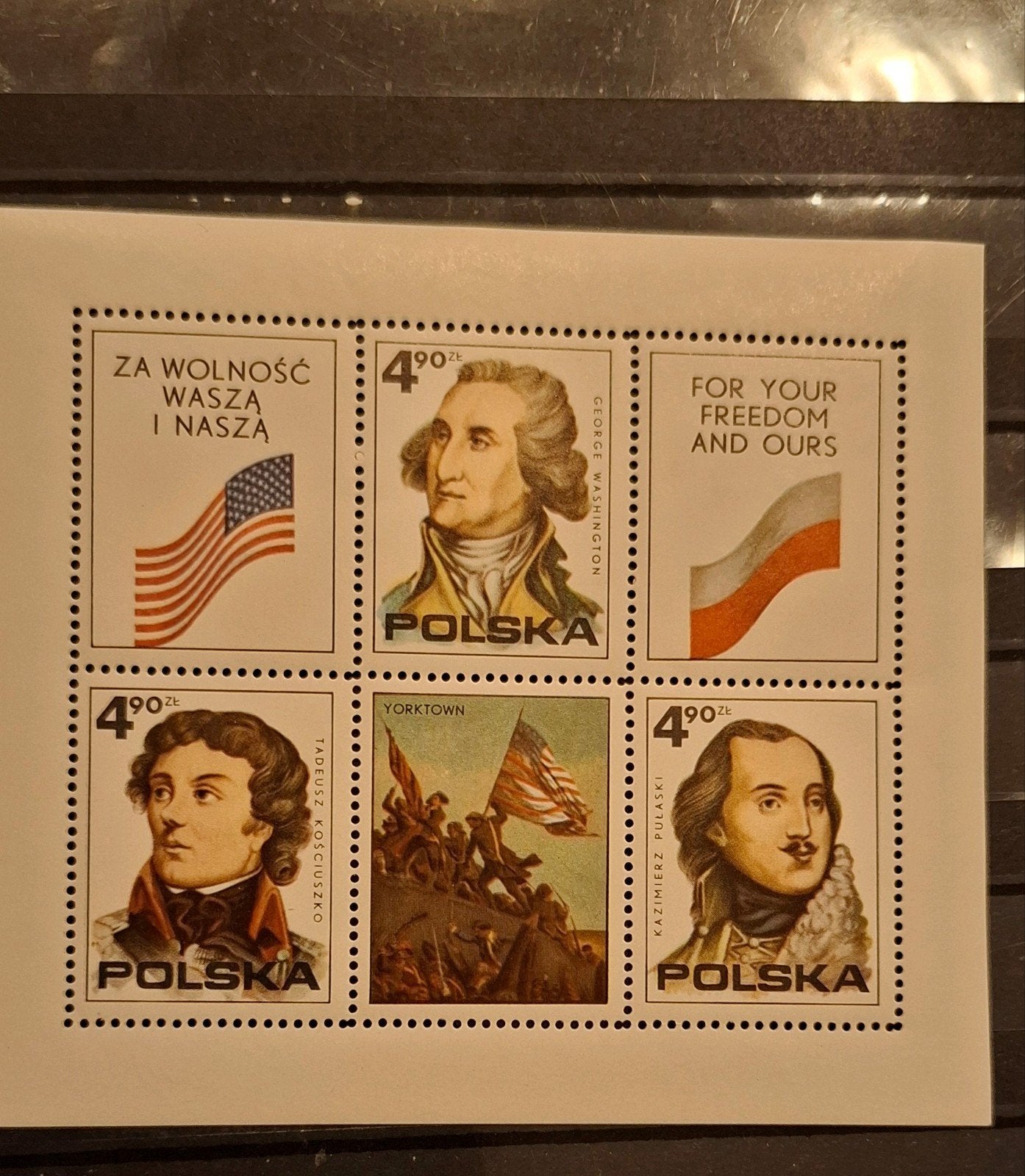 Polen 200 j   Onafhankelijkheidsverklaring usa  postfris, Ophalen of Verzenden, Polen, Postfris