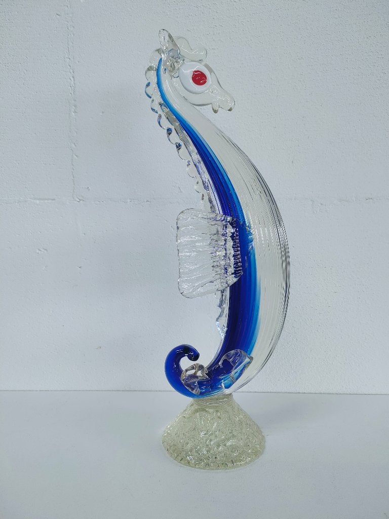 Zeepaard glazen beeld Murano Style, Ophalen, Gebruikt, Dier