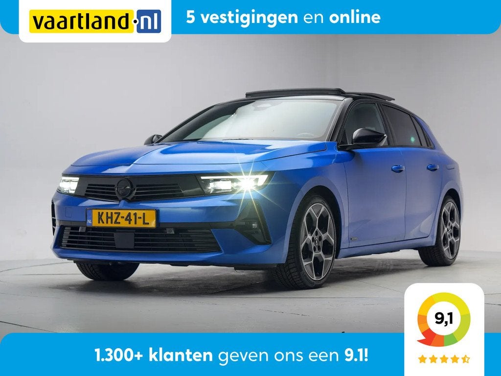 Opel Astra 1.6 Hybrid GS line Aut. [ Sportstoelen Navi Stuur, Gebruikt, 1578 kg, 4 cilinders, 150 pk