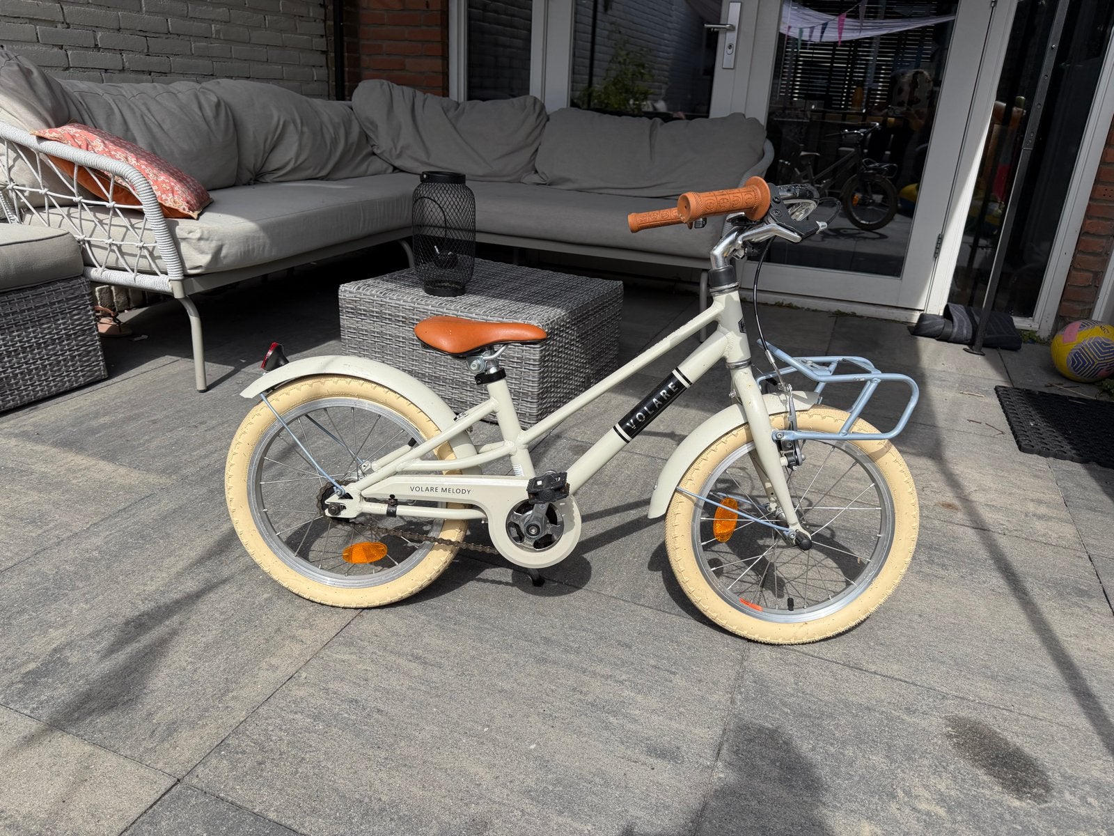 Volaire kinderfiets 14 inch - Achterband plakken, Ophalen of Verzenden, Gebruikt, Minder dan 16 inch