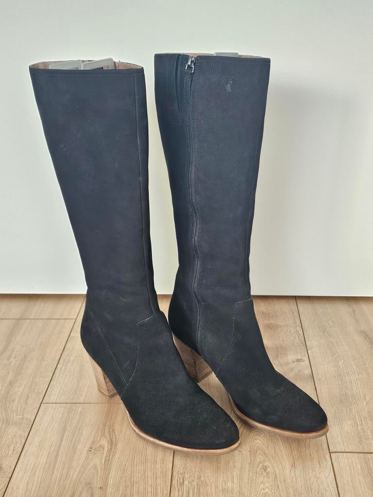 ECCO zwartee suède laarzen NIEUW maat 41, Hoge laarzen, Zwart, ECCO, Nieuw