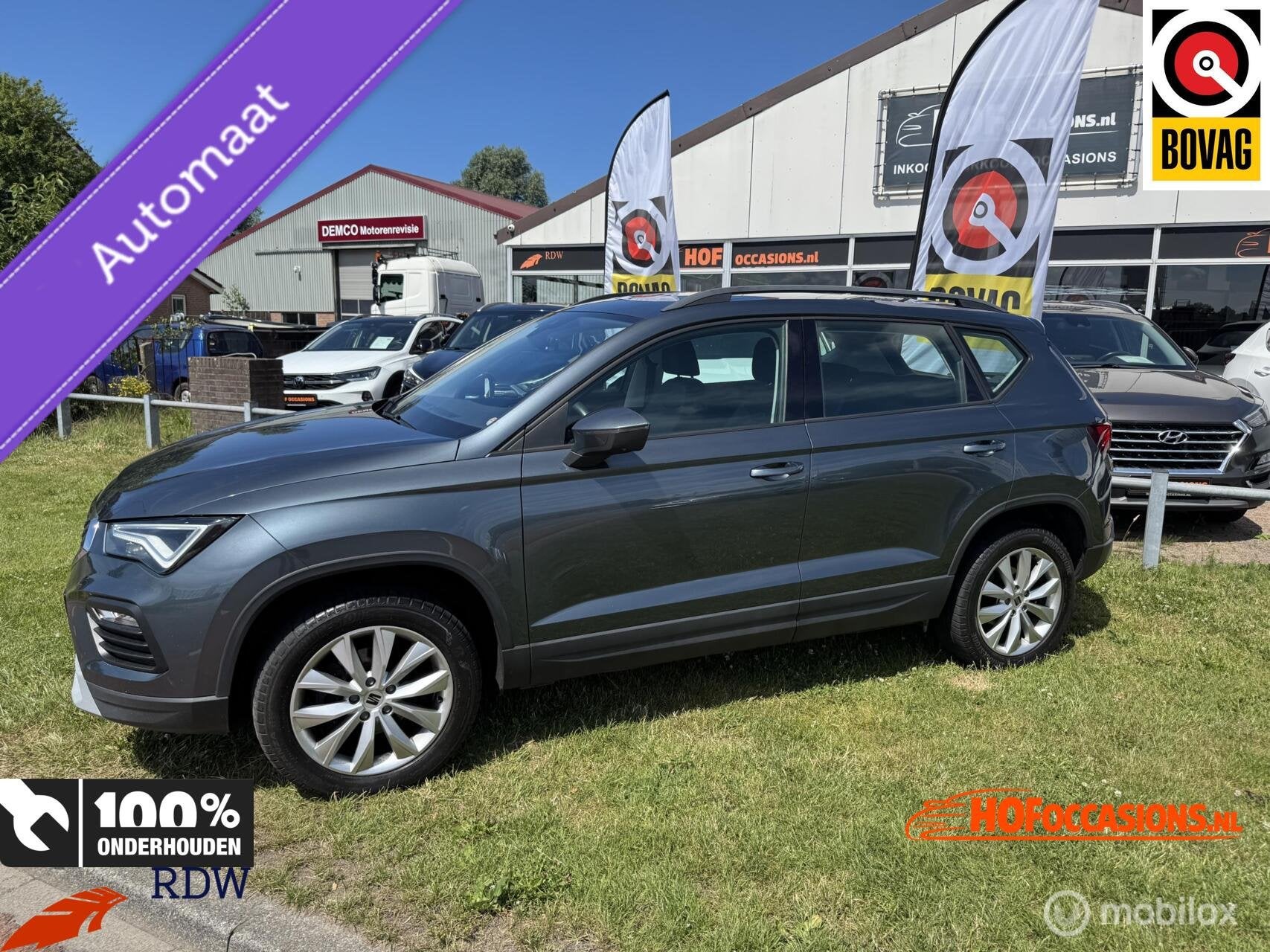 Seat Ateca 1.5 TSI Style AUTOMAAT/ADAPT.CRUISE/VIRTUAL/TREKH, Auto's, Seat, 15 km/l, 4 cilinders, Ateca, Grijs