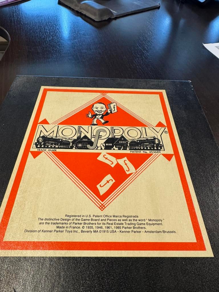 Vintage Monopoly Klassiek – Parker (Nederlandse uitgave), Ophalen of Verzenden, Zo goed als nieuw