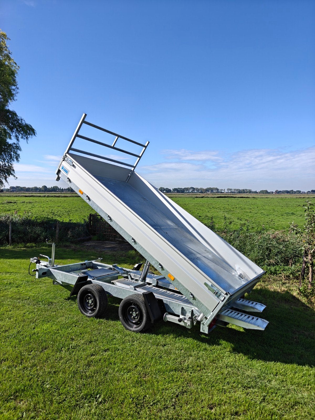 Demo Hapert kipper aanhanger 3000KG + rijplaten, Ophalen of Verzenden, Zo goed als nieuw