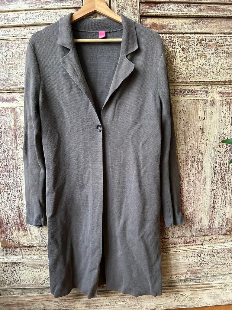 Kyra & Ko lang grijs vest maat L, Kleding | Dames, Truien en Vesten, Ophalen of Verzenden, Gedragen, Maat 42/44 (L), Grijs