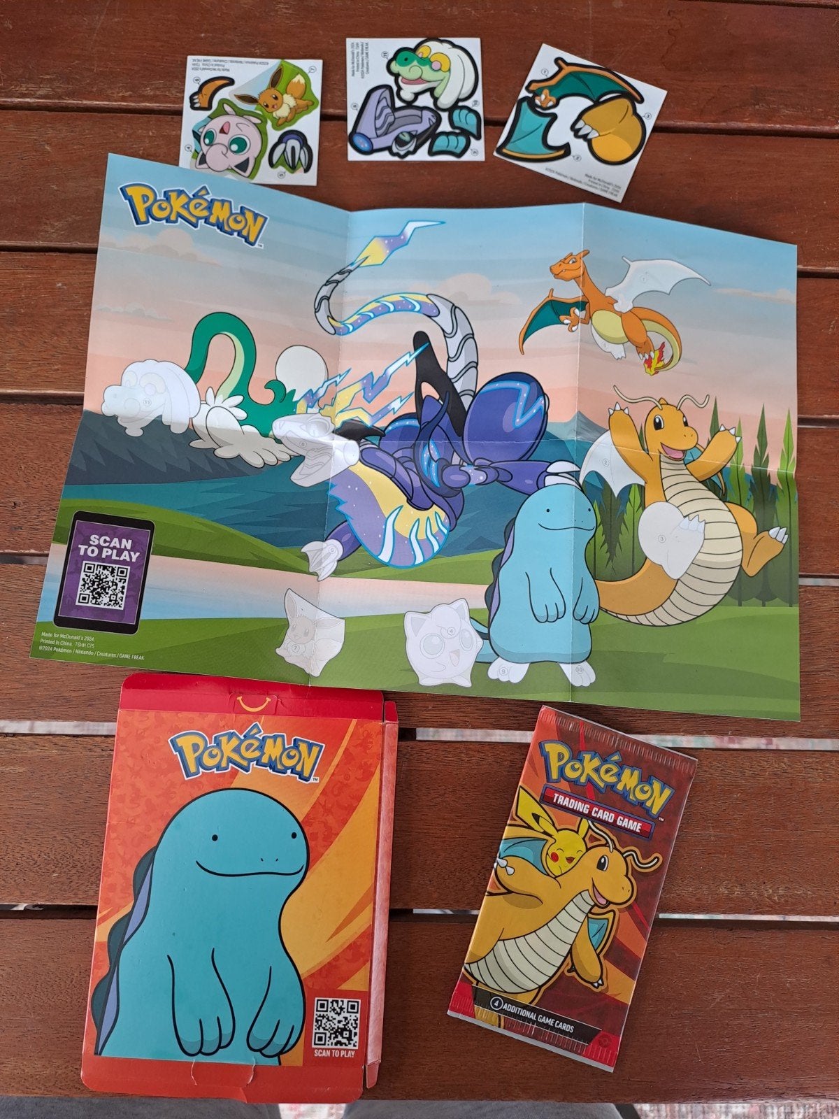 Pokémon McDonald's Happy Meal set 2024 - Quaxly, Hobby en Vrije tijd, Verzamelkaartspellen | Pokémon, Nieuw, Overige typen, Ophalen of Verzenden