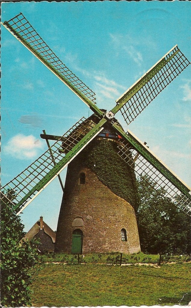 Oude Molen Schoorl - Vintage Ansichtkaart, Ophalen of Verzenden, 1960 tot 1980, Gelopen, Noord-Holland