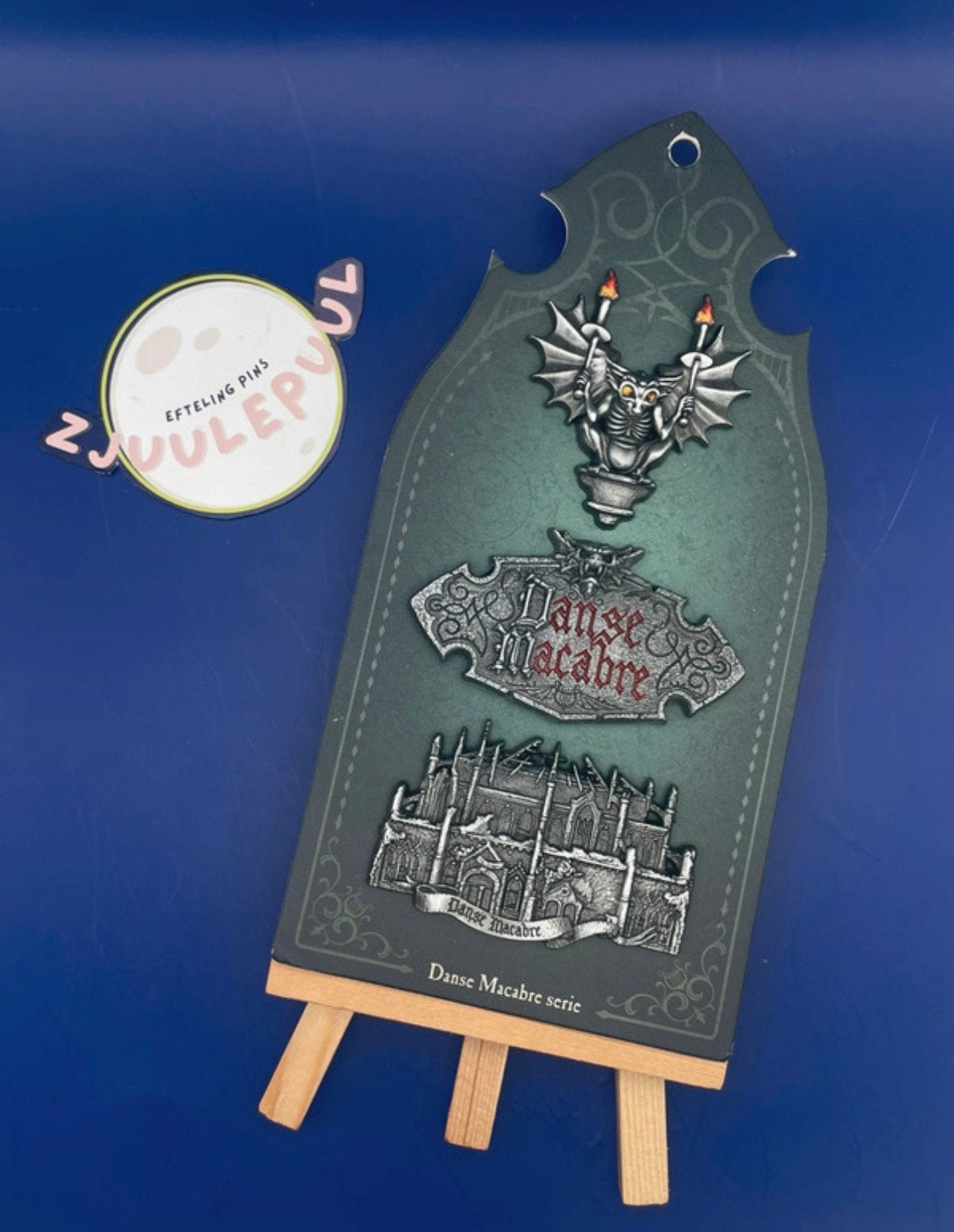 Efteling pin set Danse Macabre - 3 stuks, Zo goed als nieuw, Efteling, Efteling, Button of Speldje