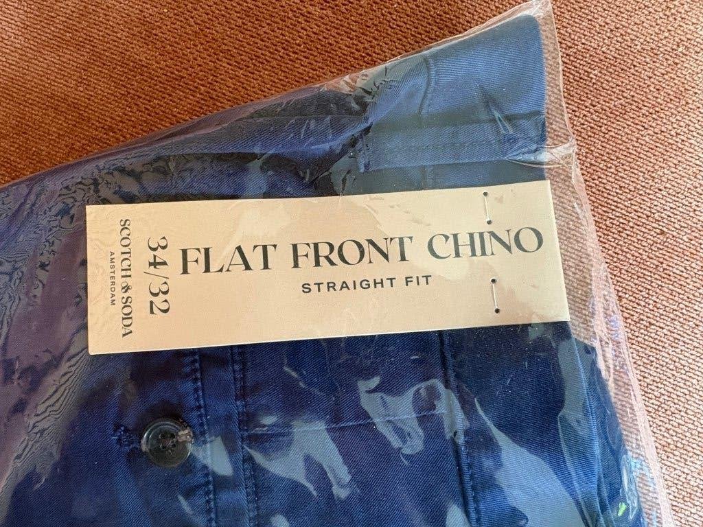 Chino NIEUW Scotch & Soda, Kleding | Heren, Broeken en Pantalons, Maat 52/54 (L), Blauw, Nieuw, Ophalen of Verzenden