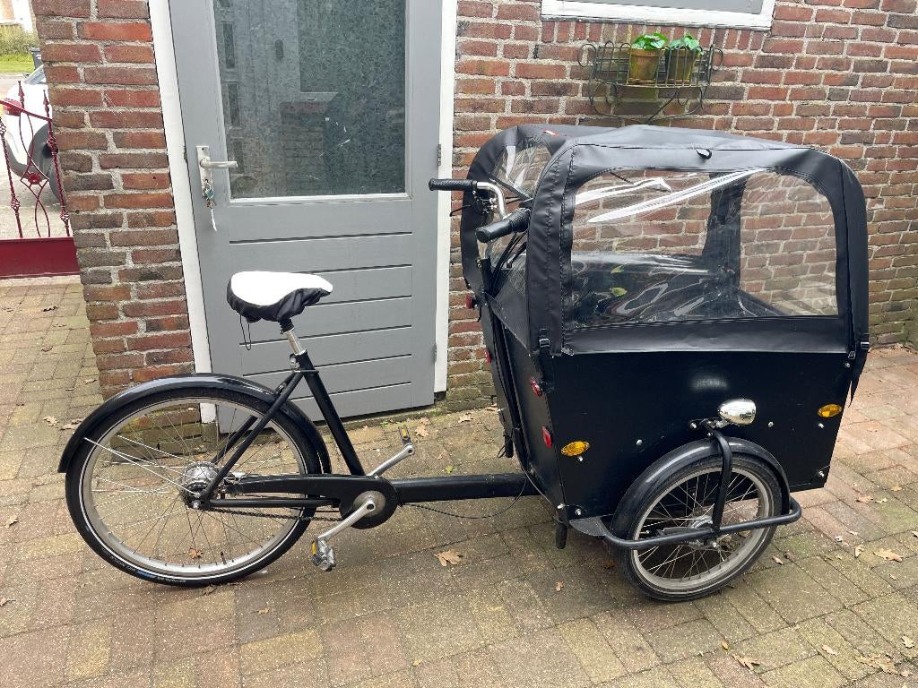 Babboe Big, Fietsen en Brommers, Fietsen | Bakfietsen, 4 kinderen of meer, Gebruikt, Huif, Ophalen