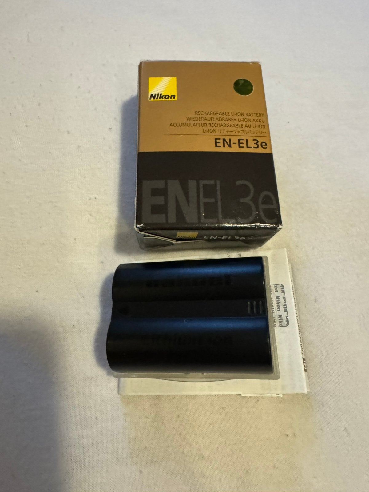 Nikon Battery EN-EL3a Li-Ion f D200 Nieuw in doos !, Ophalen of Verzenden, Nieuw