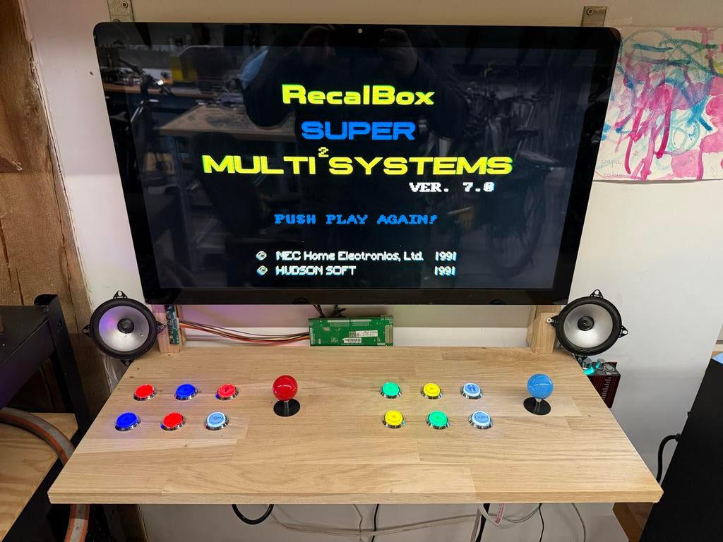 Zelfbouw Arcadekast met 27 inch iMac scherm & Raspberry Pi, Ophalen, Overige merken, Gebruikt