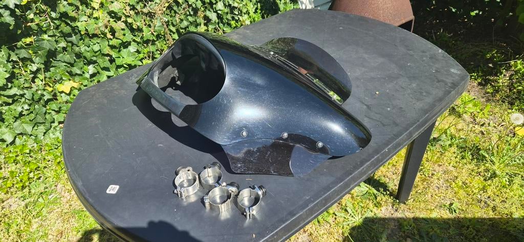 Memphis Shades Batwing Kuip - Zwart, voor HD FXDF, Motoren, Ophalen of Verzenden, Gebruikt