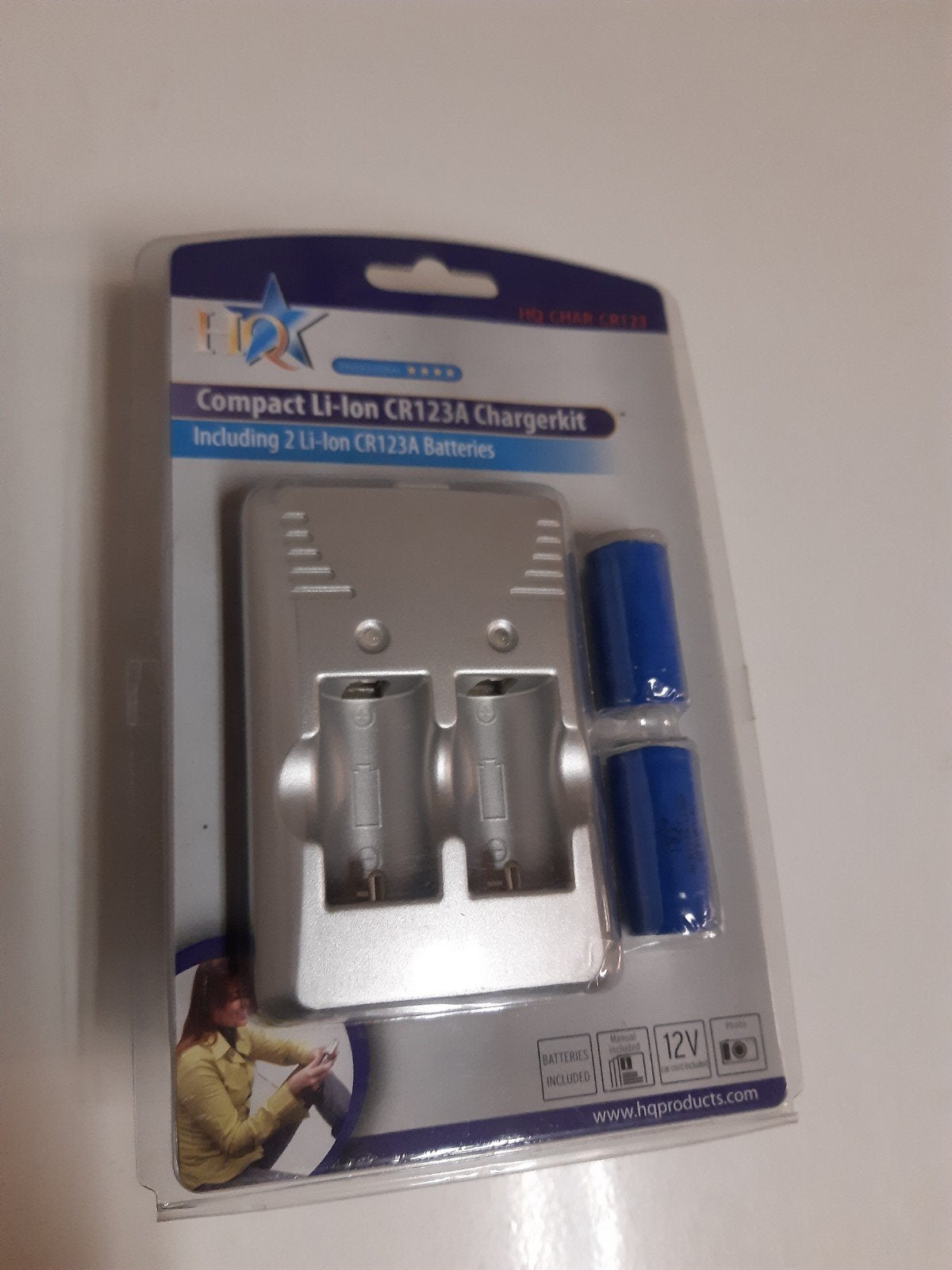 Compact li-oncr123a chargerkit HQ v lader baterijen 3 volt, Ophalen of Verzenden, Nieuw