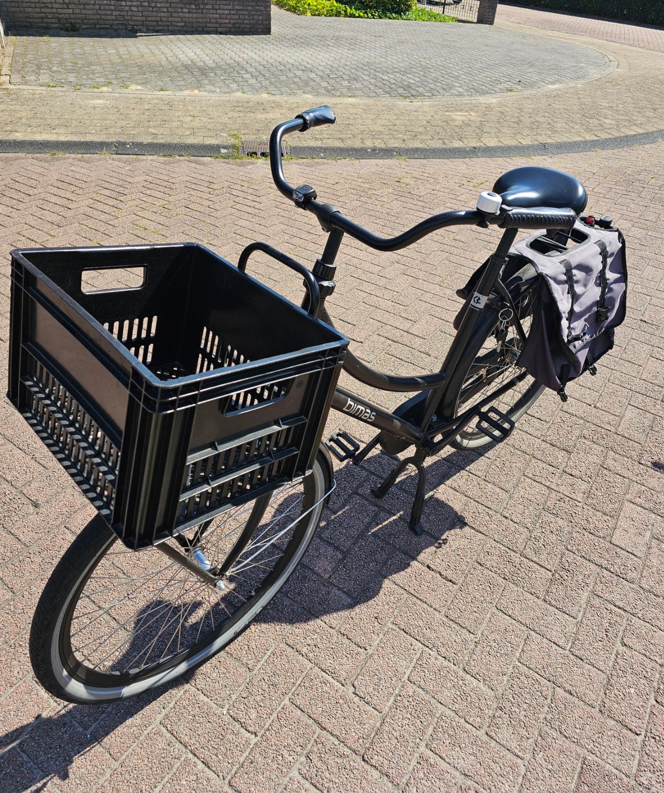 Bimas Transporter fiets - Nette staat met accessoires, Ophalen, Gebruikt, Terugtraprem, Overige merken