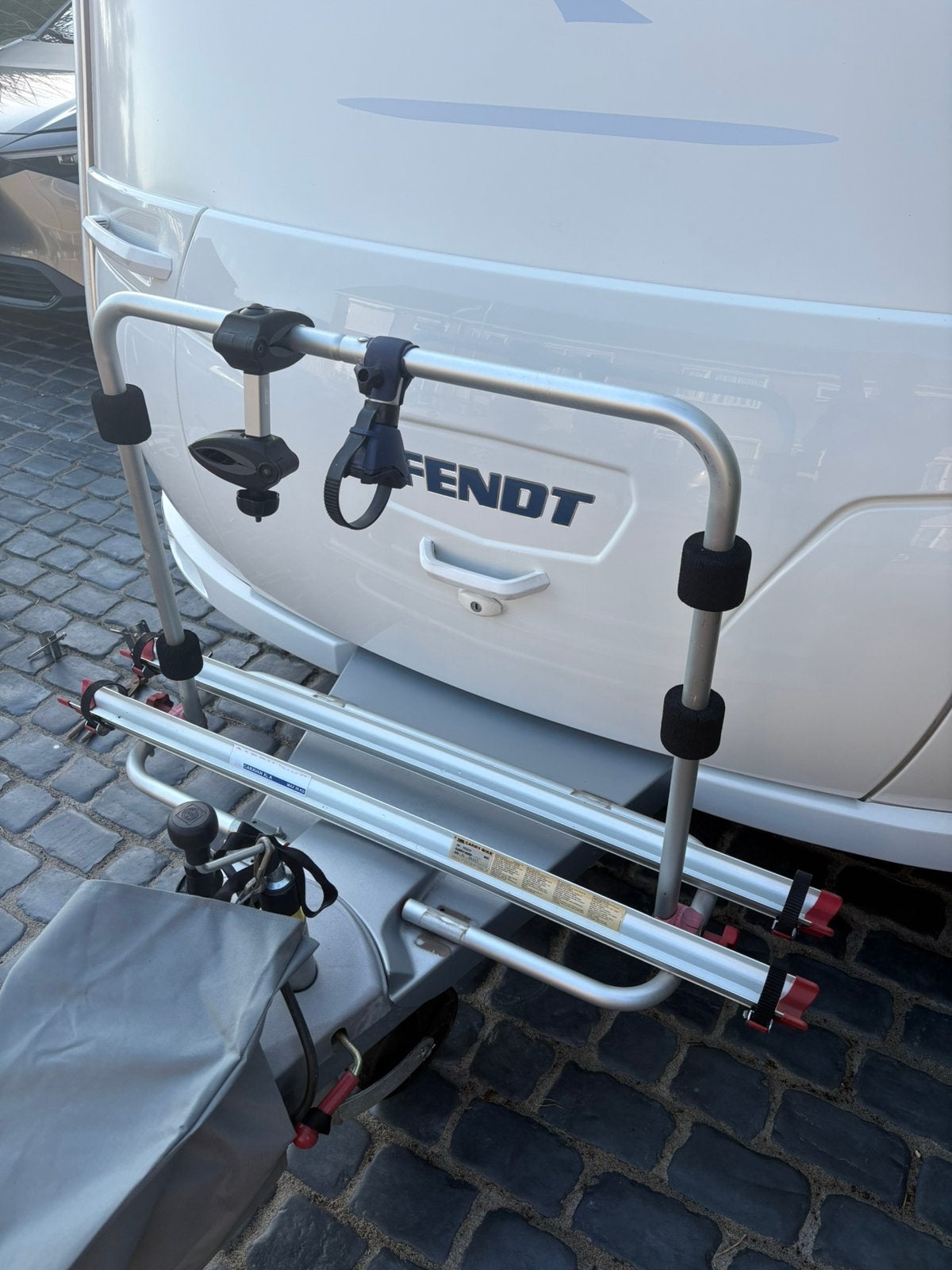 Fiamma fietsendrager voor op caravandissel, Ophalen of Verzenden, Gebruikt