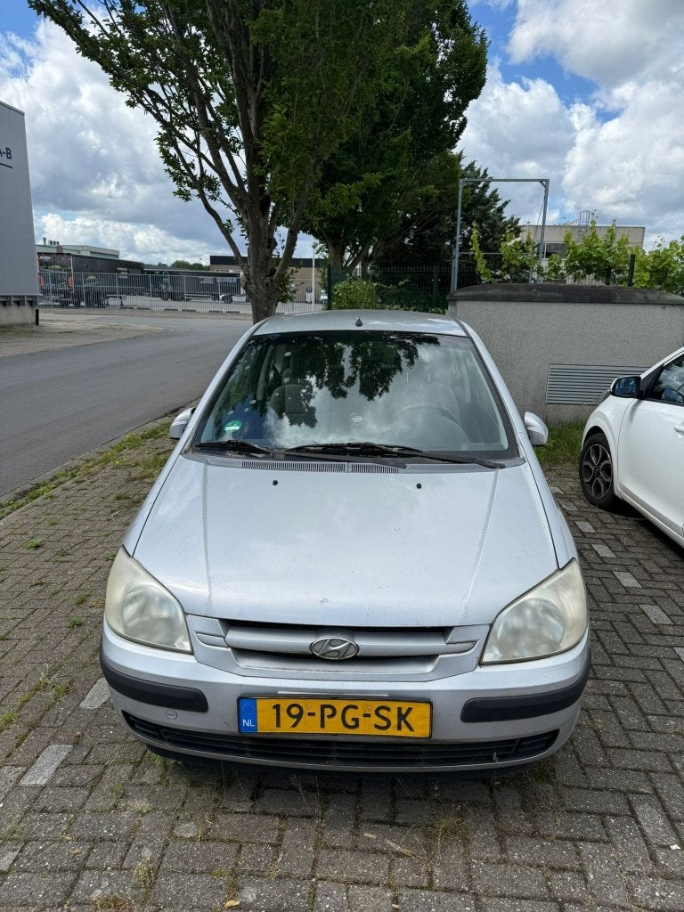 Hyundai Getz 1.3 3DRS 2004 Grijs, Ophalen, Gebruikt, Info@opruimdeals.nl, Nijverheidscentrum 44