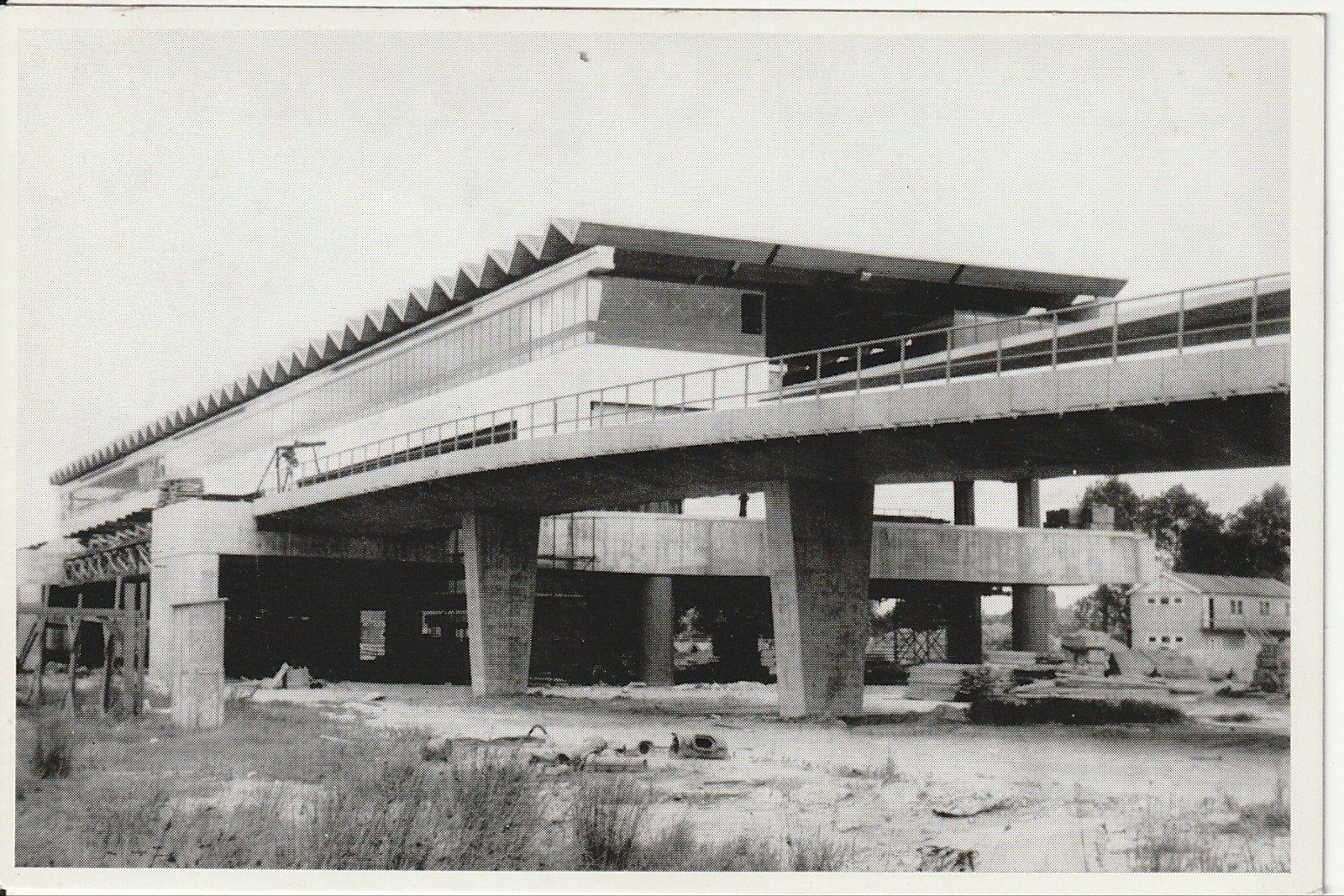 ROTTERDAM METROSTATION ZUIDPLEIN VIADUCT TOENMALIG EINDPUNT, Ophalen of Verzenden, 1960 tot 1980, Ongelopen, Zuid-Holland