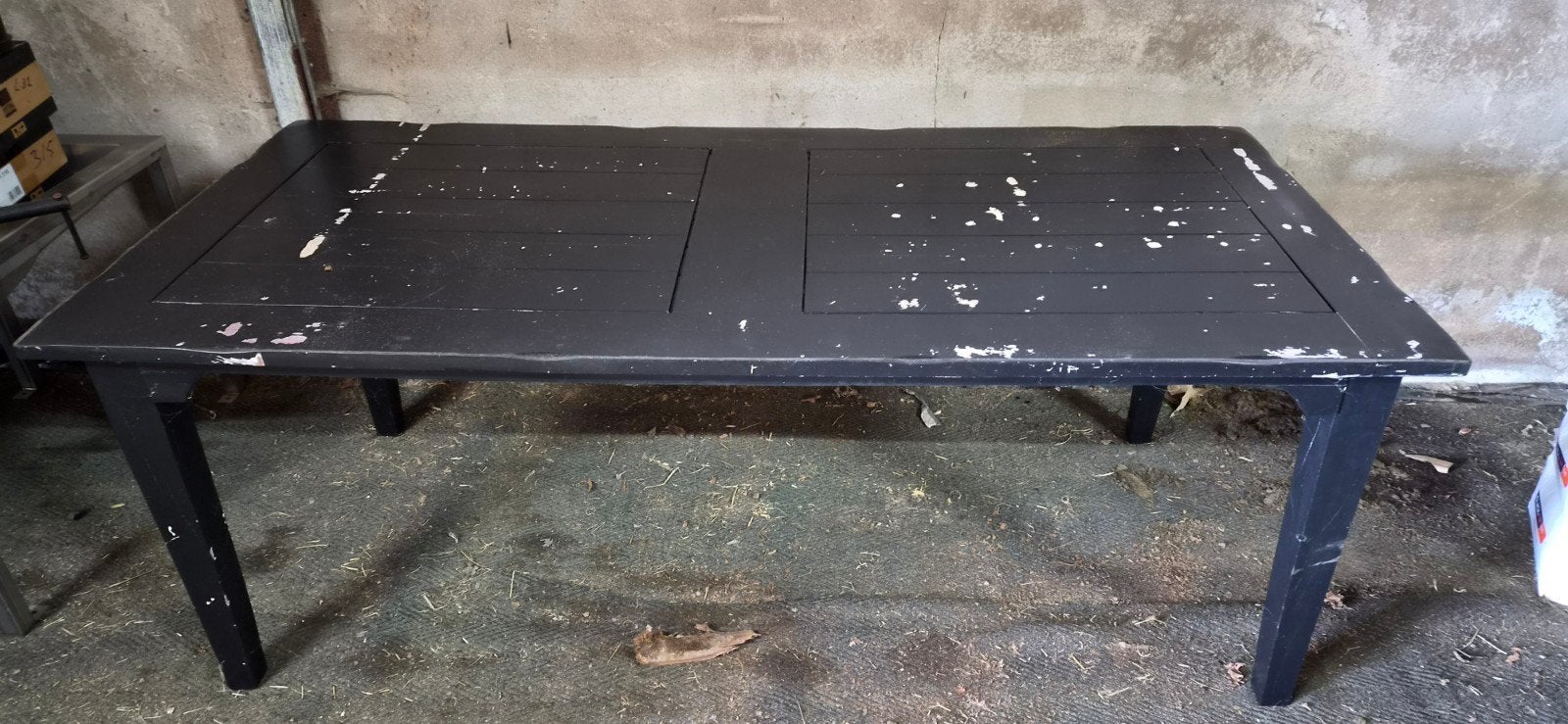 landelijke eettafel teab, Huis en Inrichting, Tafels | Eettafels, Ophalen, Gebruikt, 200 cm of meer, 50 tot 100 cm