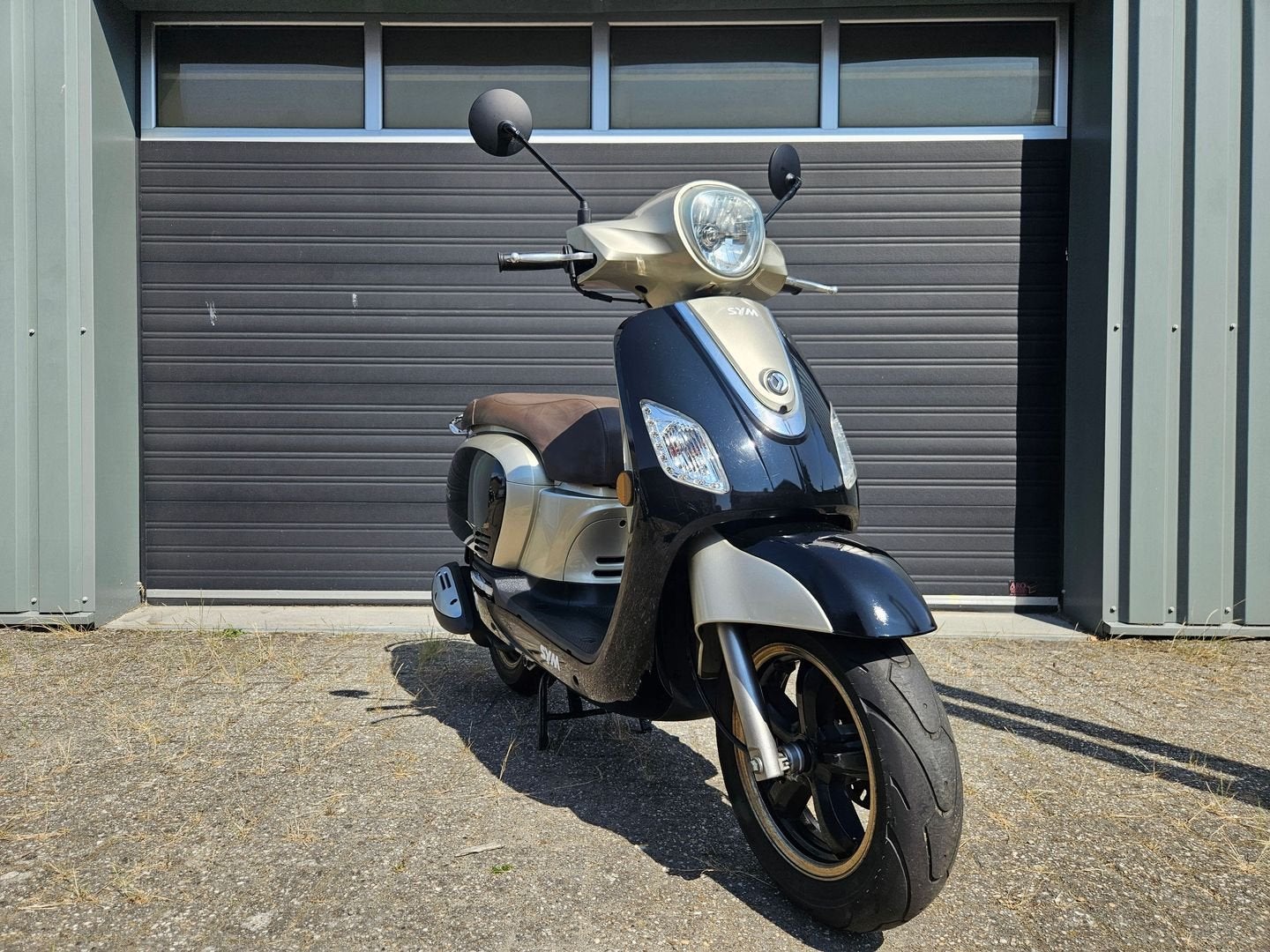 SYM ORBIT 3 - 4T E3 BROM BJ 2016 ZWART BRONS RETRO STYLE!, Fietsen en Brommers, Scooters | SYM, SYM, Overige modellen, Onbekend
