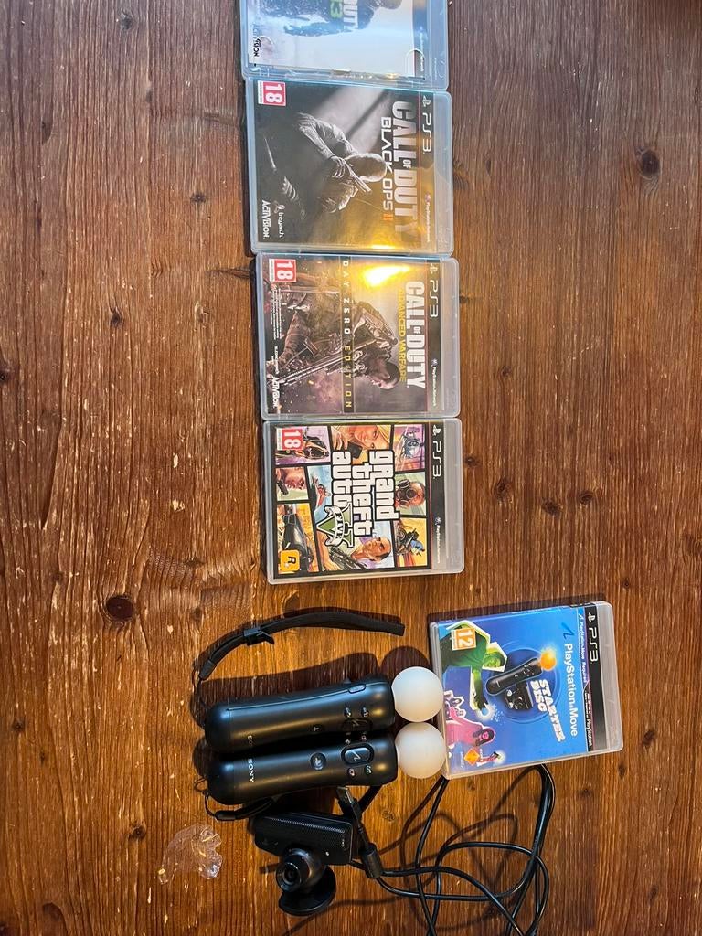 Spellen en PlayStation move hoor ps3, Spelcomputers en Games, Ophalen, Zo goed als nieuw, PSP