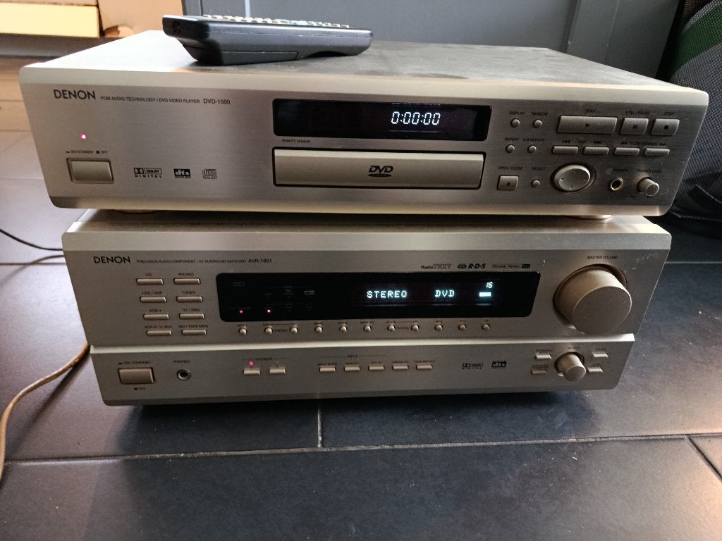 DENON AVR-1801 AV Surround Receiver gold, Audio, Tv en Foto, Gebruikt, Denon, Ophalen of Verzenden, 120 watt of meer
