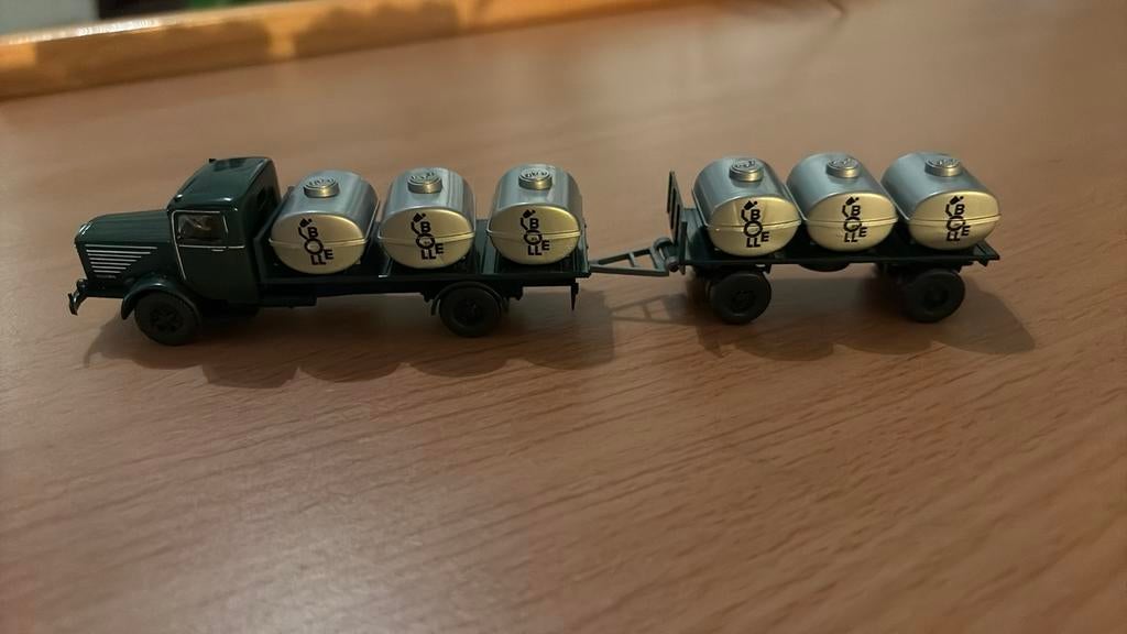 WIKING 85602 TANKWAGEN( BÜSSING 8000) BOLLE. HO 1:87, Ophalen of Verzenden, Zo goed als nieuw