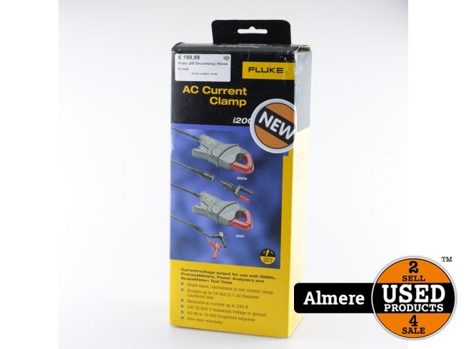 Fluke i200 Stroomtang | Nieuw in seal, Doe-het-zelf en Verbouw, Fluke, Nieuw, https://www.fluke.com/nl-nl/ondersteuning/contact