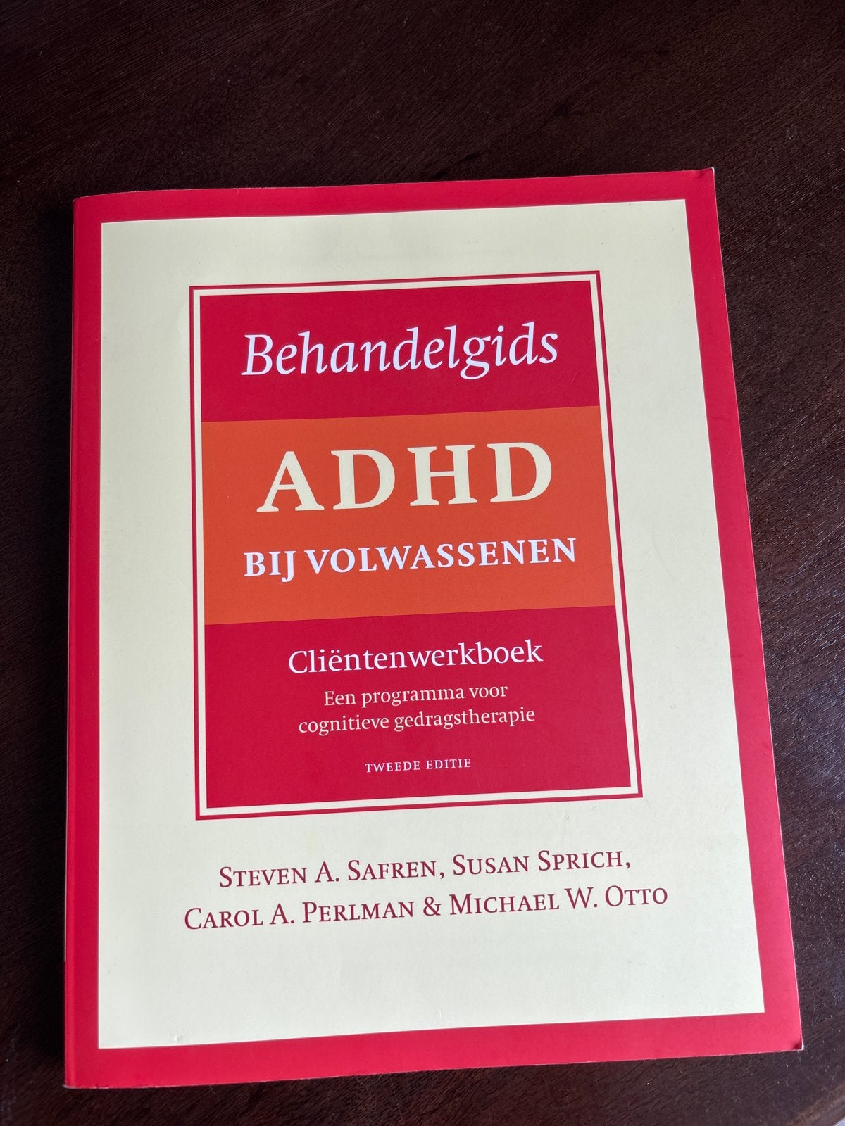Behandelgids ADHD bij volwassenen - Cliëntenwerkboek, Ophalen of Verzenden, Gamma, Zo goed als nieuw, HBO