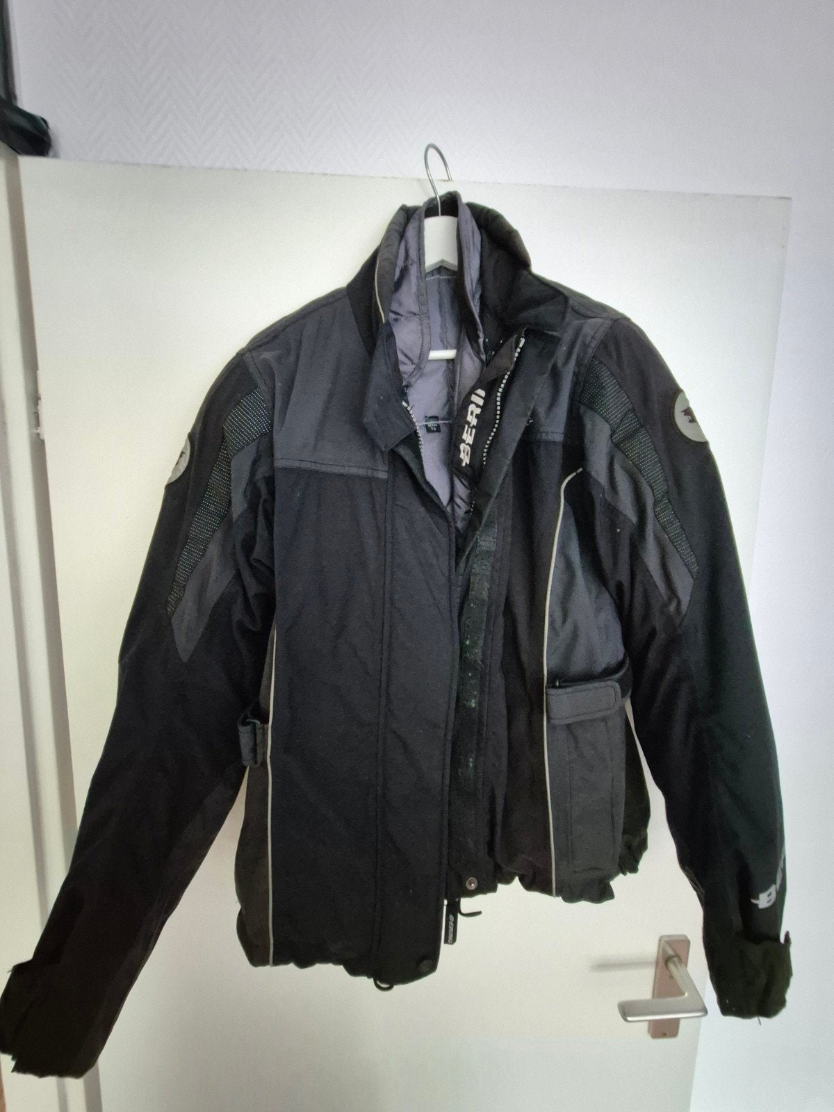 Bering textiele motorjas met wintervoering - Maat T3, Motoren, Ophalen of Verzenden, Tweedehands, Jas | textiel, Bering