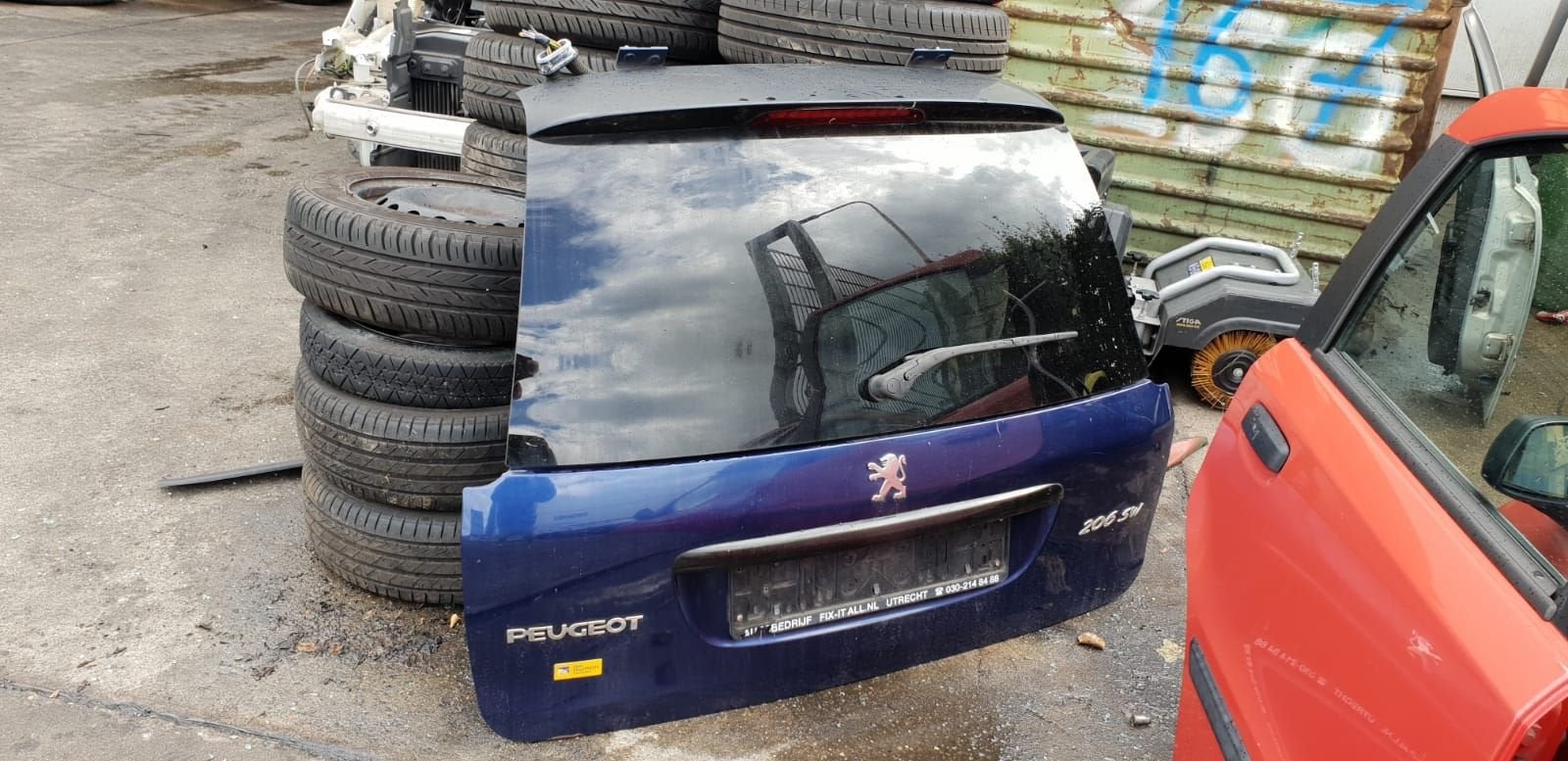 PEUGEOT 206 SW  ACHTERKLEP BJ 98 TOT 2007, Auto-onderdelen, Carrosserie en Plaatwerk, Achterklep, Achter, Gebruikt, Ophalen of Verzenden