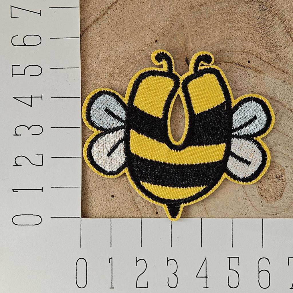 Strijk embleem applicatie Patch Bij alfabet letter U, D, Nieuw, Ophalen of Verzenden, D