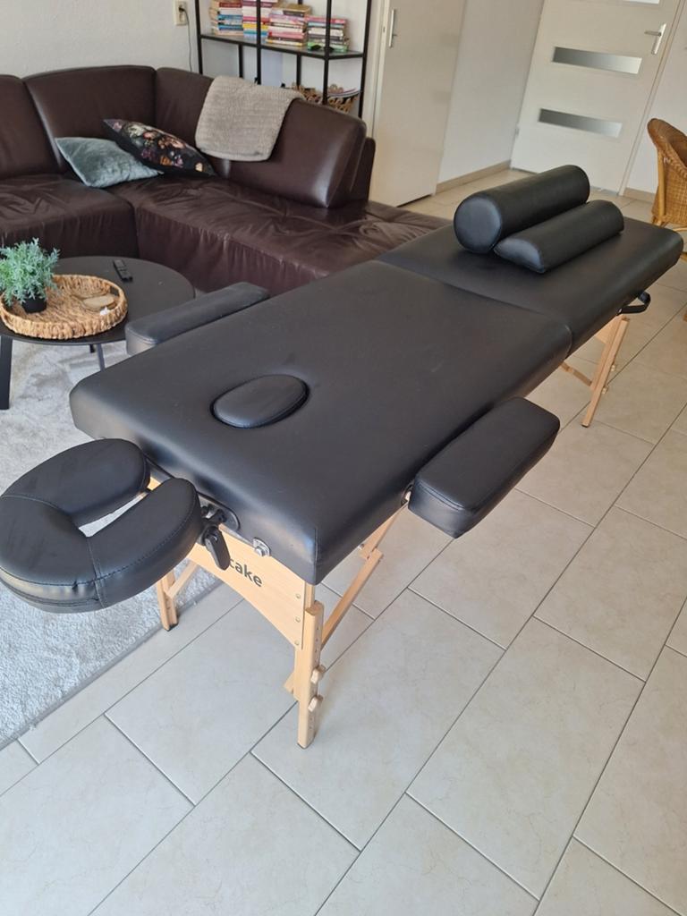 Massagetafel compleet met accessoires en reistas, Ophalen of Verzenden, Zo goed als nieuw, Massagetafel