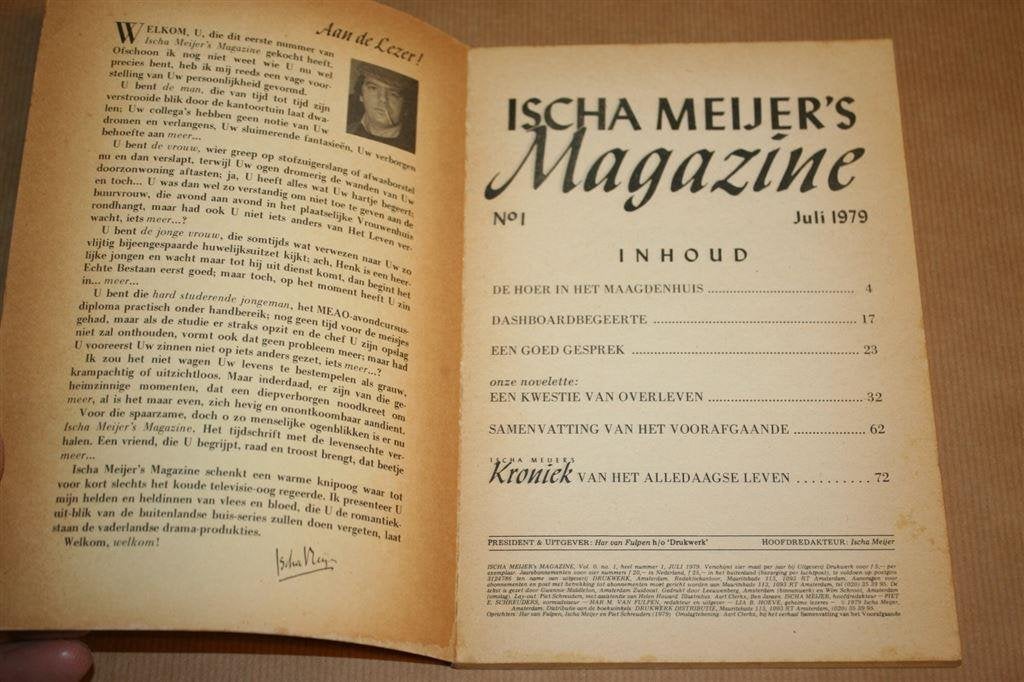 Ischa Meijer\'s Magazine No. 1, Ophalen of Verzenden, Gelezen, Verhalen