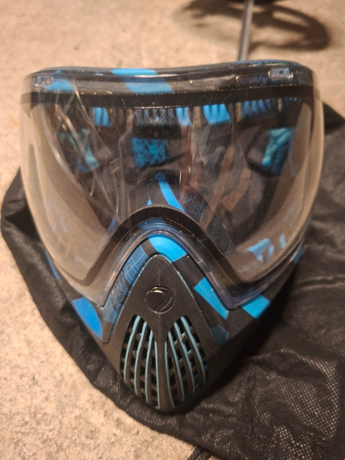 dye Paintball Masker - Blauw/Zwart met toebehoren, Ophalen of Verzenden, Gebruikt