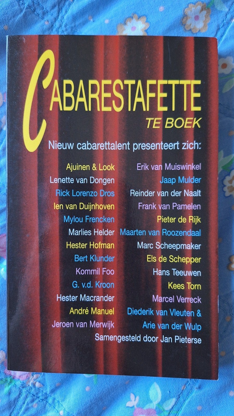 J. Pieterse - Cabarestafette te boek, Ophalen of Verzenden, Zo goed als nieuw, J. Pieterse