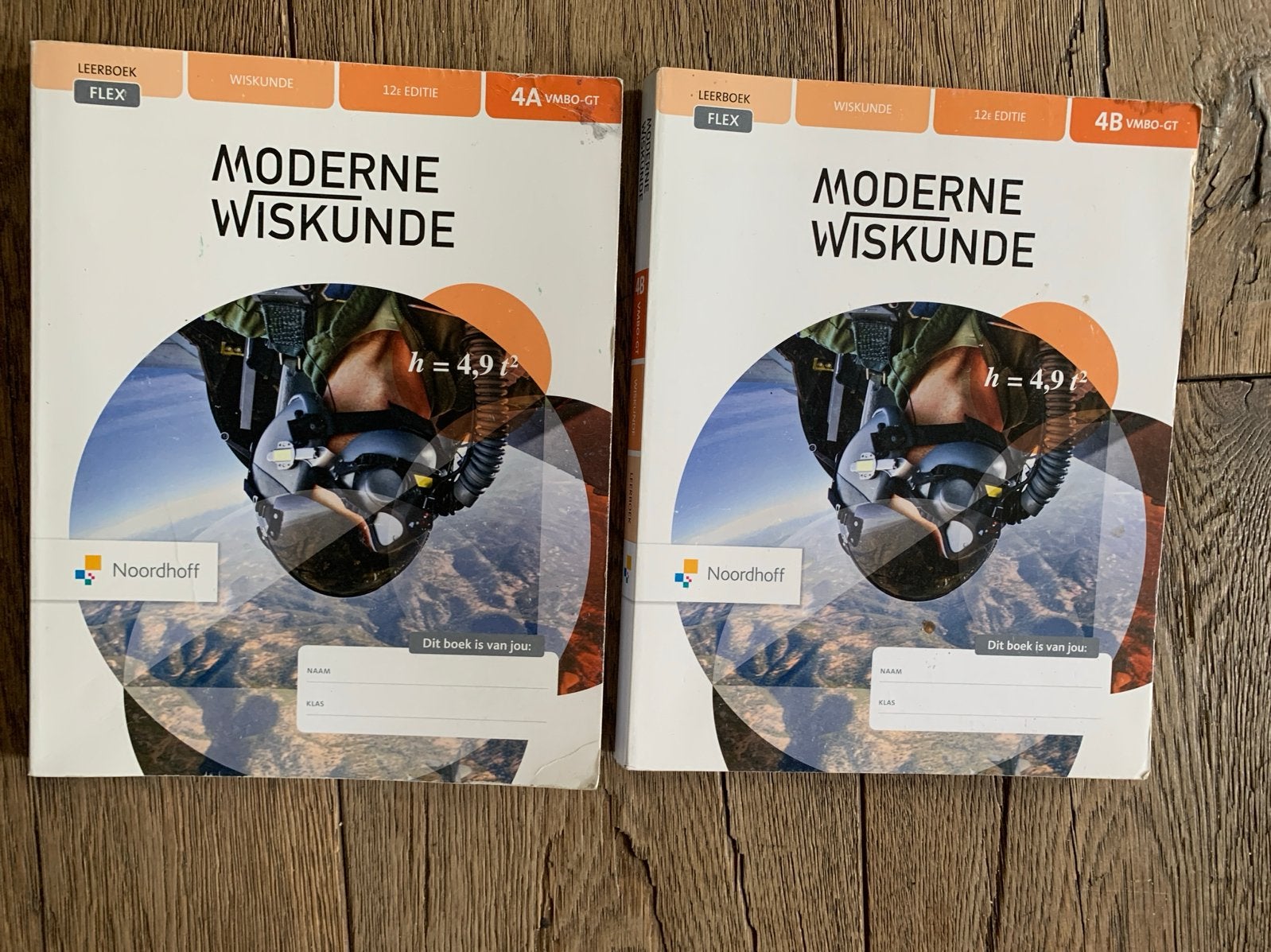 Moderne Wiskunde 4A & 4B VMBO-GT 12e editie Noordhoff, Ophalen of Verzenden, Gelezen, VMBO, Wiskunde A