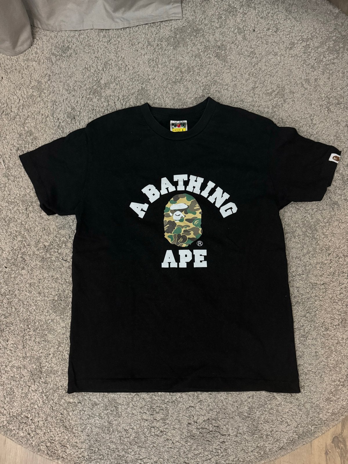 A Bathing Ape BAPE T-shirt Zwart Maat S, Verzenden, Zo goed als nieuw, Maat 46 (S) of kleiner, Zwart