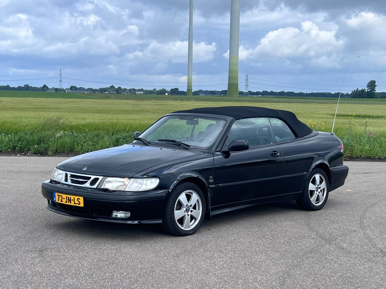 Saab 9-3 2.0T Cabrio AUT 2002, Auto's, Saab, Particulier, Saab 9-3, Benzine, F, Cabriolet, Automaat, Origineel Nederlands, Zwart
