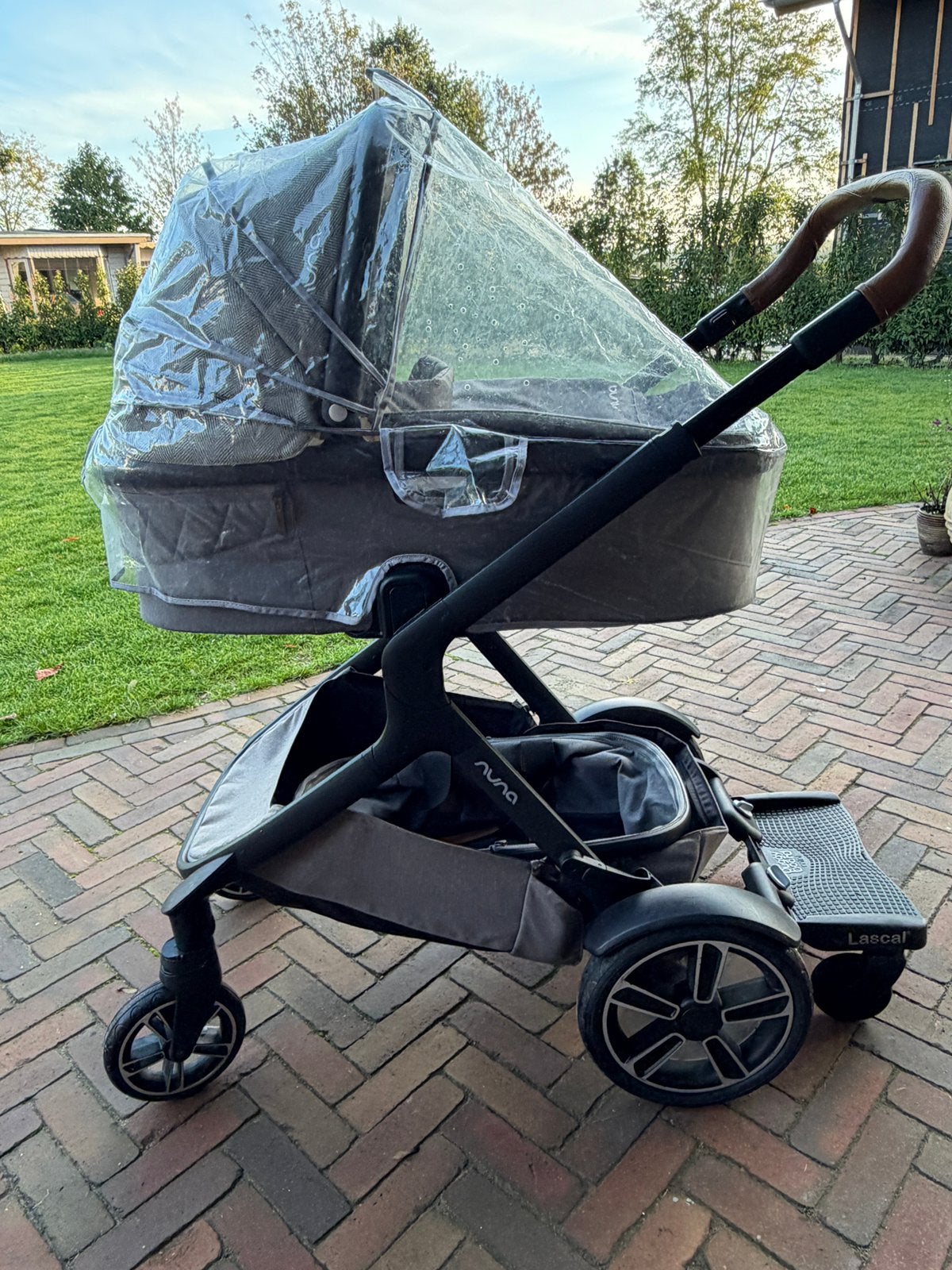 Nuna Demi Grow duo kinderwagen Oxford incl accessoires, Gebruikt, Duowagen, Ophalen, Kinderwagen