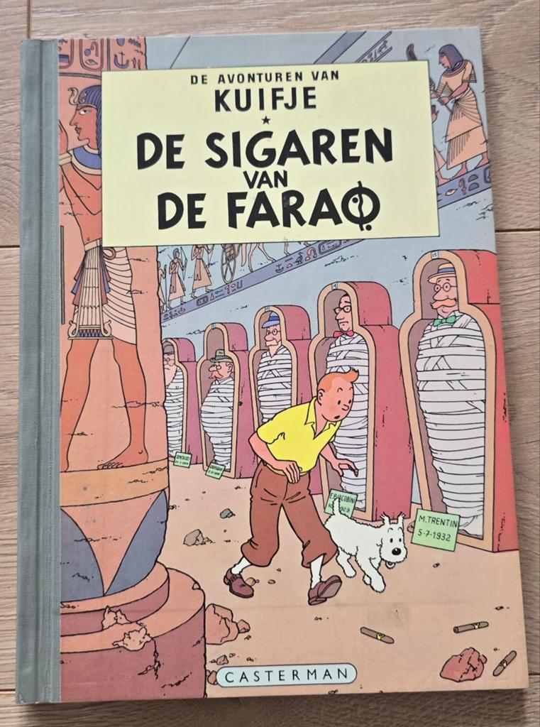 Kuifje – De Sigaren van de Farao – Harde kaft Casterman, Eén stripboek, Ophalen of Verzenden, Gelezen